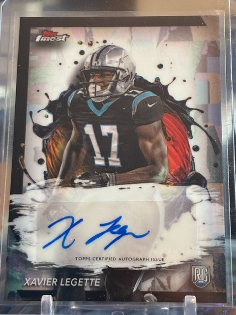 2024 Topps Finest Xavier Legette Auto Autograph RC #RFA-XL Panthers Rookie