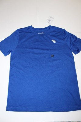 Abercrombie Kids Blue T-Shirt Moose Logo Size 9/10