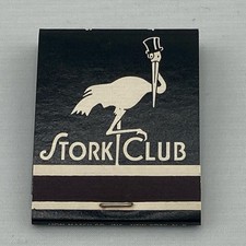 Original, Vintage Matchbook From STORK CLUB Nightclub - Excellent Condition