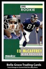 1991 Pinnacle Ed McCaffrey #322 New York Giants Rookie