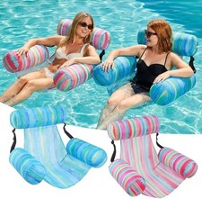 Inflatable Pool Float Chair - 2 Pack Pool Floats Adult Heavy Duty, Water Floatin