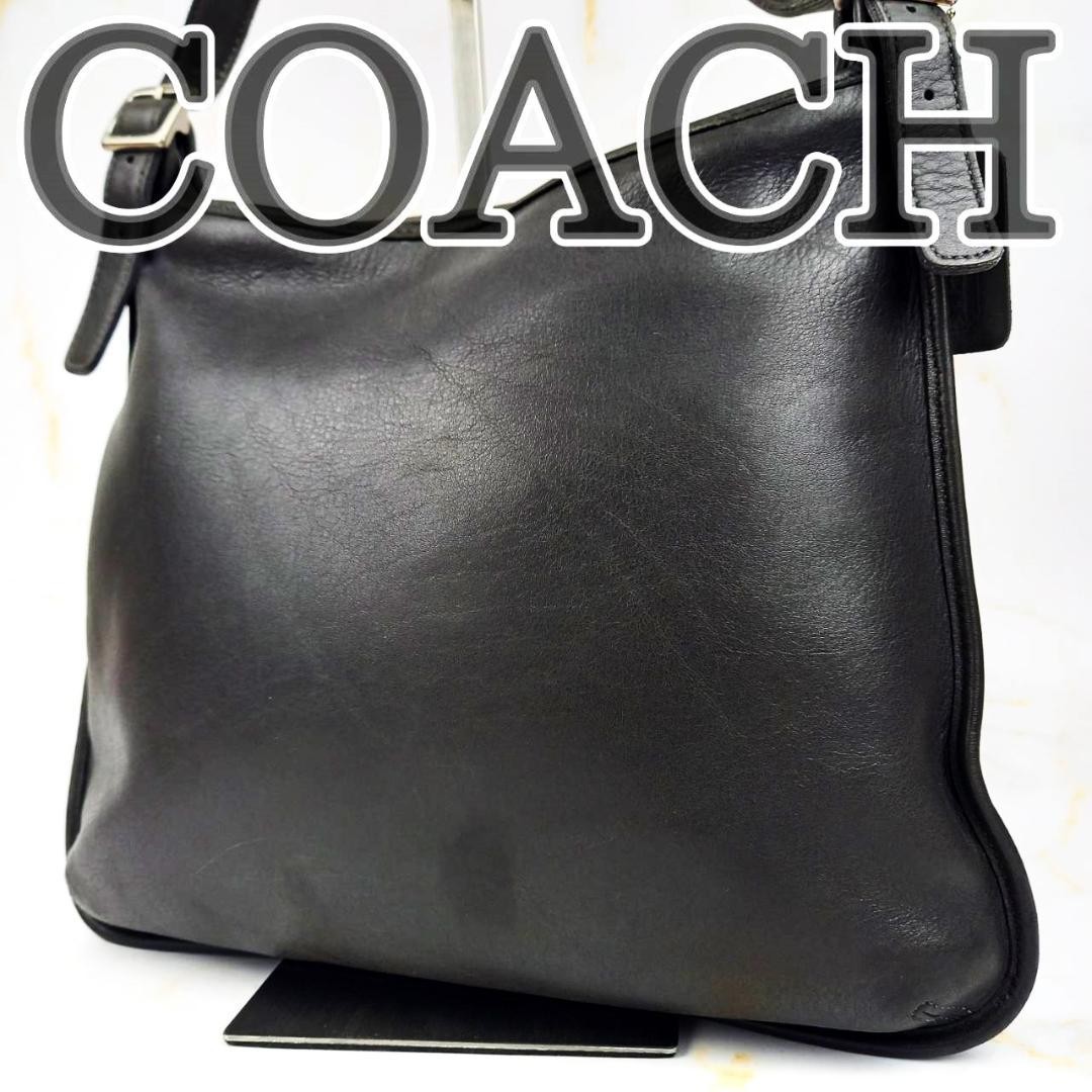 Coach Authentic Leather Black Shoulder Bag G05213037