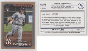 2024 Topps Update Debut Gold /2024 Jasson Dominguez DomÃnguez #US175 Rookie RC
