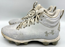 Under Armour Spotlight Franchise 2.0 White Gray Football Cleats Size 2Y