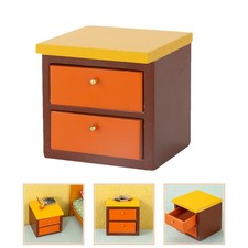 Miniature Cabinet Decoration Model Furniture Dollhouse Bedside Table