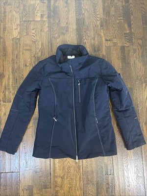 Descente Women s Motion 3D Heat Navi Softshell Jacket Black Size 12 No Hood EUC