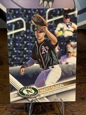 Matt Olson RC 2017 Topps Rookie Card #476 Oakland Athletics MLB First Card. rookie card picture