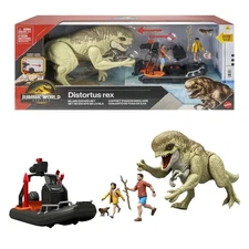 Jurassic World Rebirth Storypack with Raft, Villain Dino1, Adult, Child & Aquilo