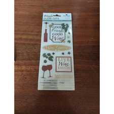 Wine Stickers Paper House Productions Sticky Pix Clear Cuts 145 Pcs