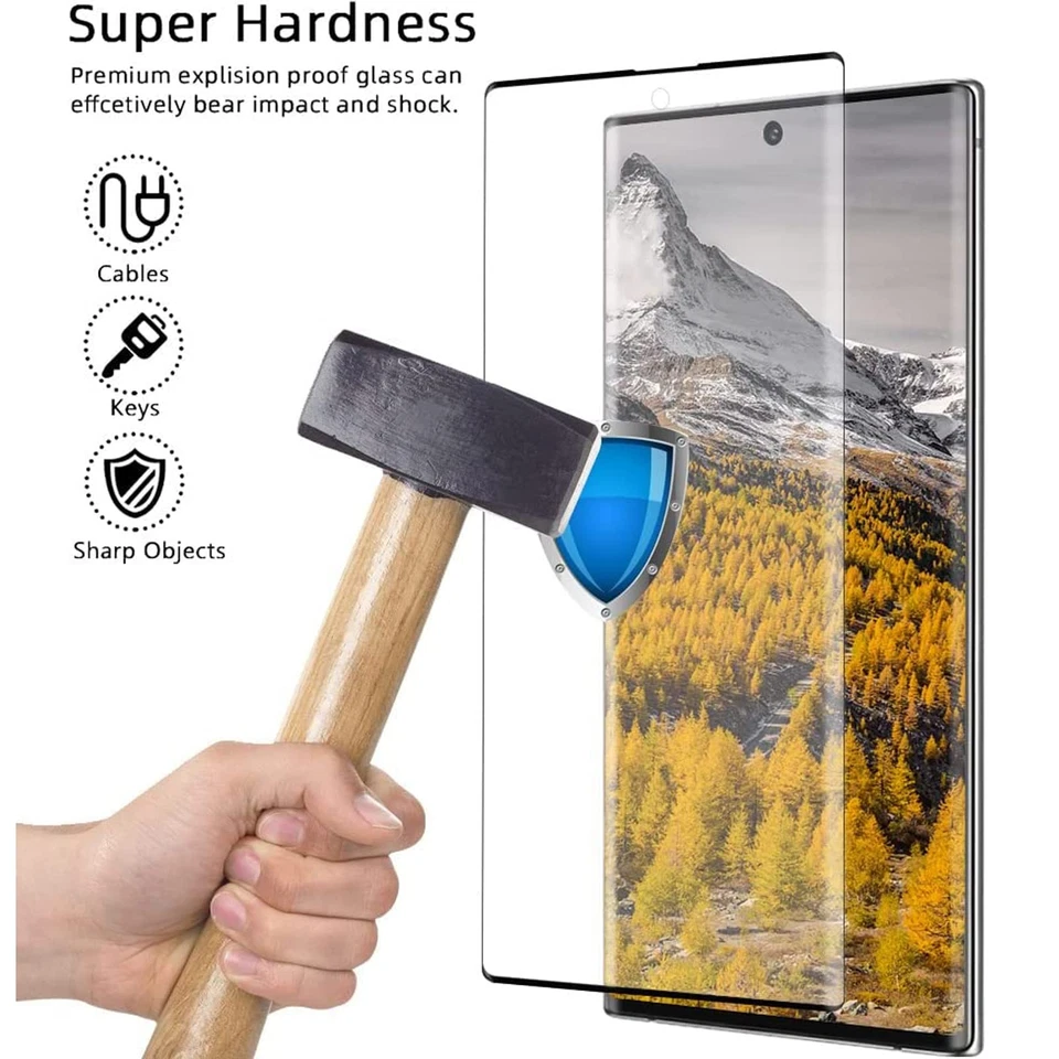 Протектор экрана Galaxy S22 ультра закаленное стекло + объектив камеры упаковка 2+2 - Изображение 4 из 4