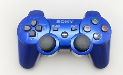 Sony PS3 Blue Controller DualShock 3 OEM Wireless Tested Clean