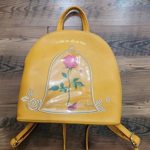Loungefly Disney Beauty and the Beast Enchanted Rose mini Backpack Yellow