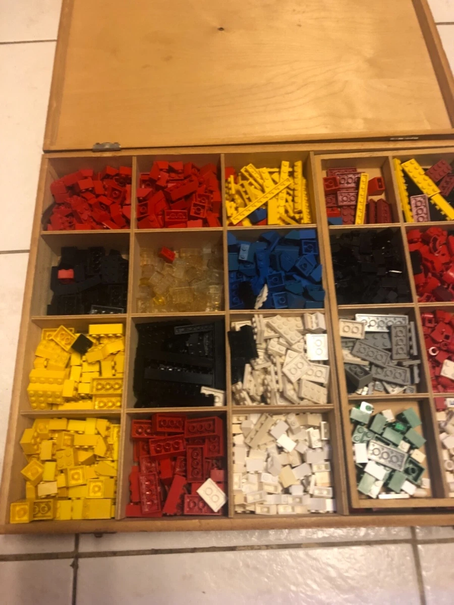 Wooden lego storage box clearance