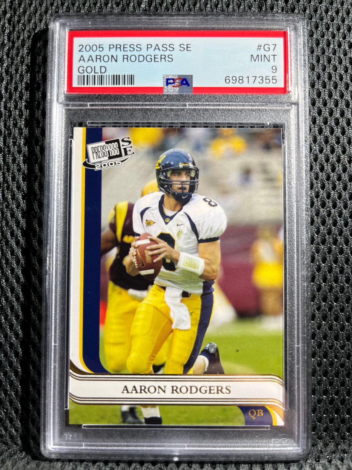 2005 PRESS PASS SE GOLD #G7 AARON RODGERS RC ROOKIE PSA 9 MINT PACKERS