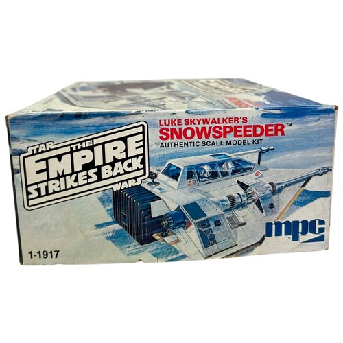 MPC Luke Skywalker's Snowspeeder Model Kit Empire Strikes Back Vintage Open Box - Picture 3 of 7