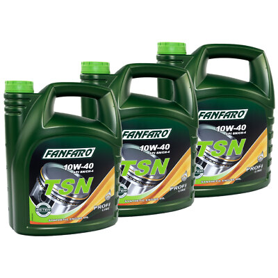 15 (3x5) Liter FANFARO 10W-40 TSN Motoröl RN 0700/ MB 229.1/ VW 502.00/505.00