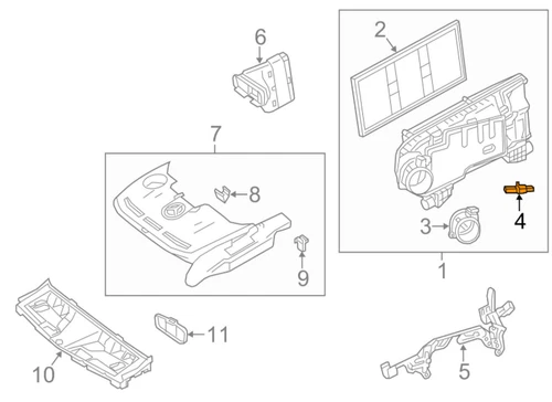 NEU MERCEDES BENZ GLE W166 LUFTEINLASS-TEMPERATURSENSOR A2769050000 ORIGINAL - Bild 2 von 10