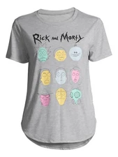 Rick & Morty T-Shirt XS NWT Licensed Graphic Tees Juniors