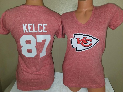 30222 NFL Apparel Chiefs PATRICK MAHOMES TRAVIS KELCE CUELLO EN V CAMISA ROJA - Imagen 3 de 4