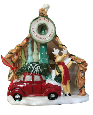 Blue Sky Clayworks Goldminc Christmas Large Cupids Christmas Tree Votive Holder