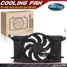 Radiator Cooling Fan Assembly for Ford Focus 2012 2013 2014-2018 Sedan Hatchback
