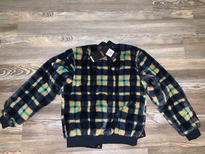 nike plaid bomber jacket