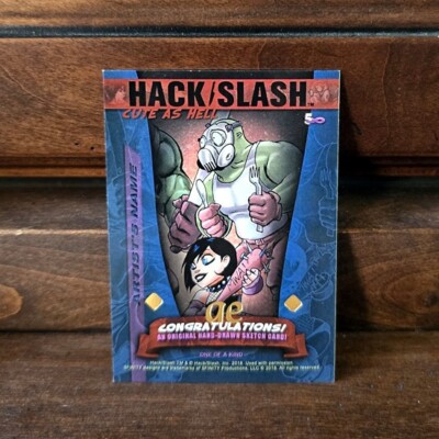 2018 5FINITY Hack/Slash Cute as Hell BLANK SKETCH CARD Artist Exclusive AE/AP