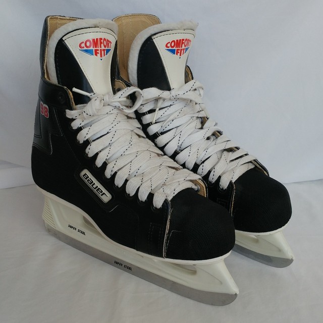 Vintage Bauer Men's Hockey Ice Skates Size 9 Made in Canada eBay