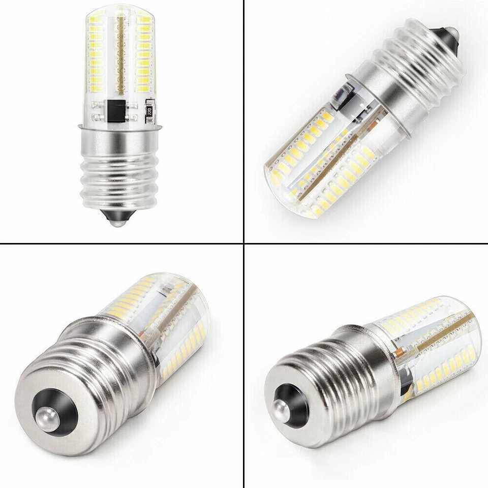 US 2 Pack E17 LED Bulb Dimmable 4W Microwave Light Bulbs 6000K Daylight White - Image 3 of 4