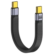 Areme Short USB C Cable 5.3 Inch, USB C to Type C 240W Fast Charging USB 4 Cable