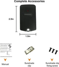 2x for GTO RB741 Gate Opener Mighty Mule FM135 Remote Control 318 Hz Replacement