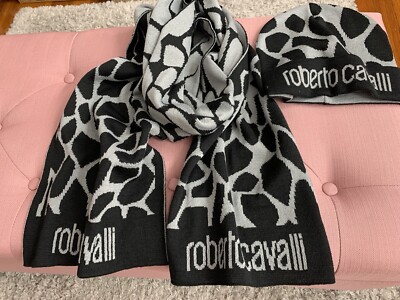 Authentic Roberto Cavalli Unisex Scarf set