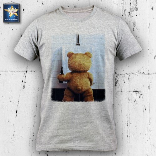 T-shirt Maglietta TED BEER ORSO FILM SIMPATICA IDEA REGALO FASHION BIRRA - Picture 6 of 6
