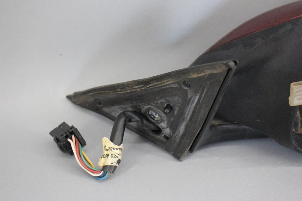 ✅ 98-03 Espejo retrovisor lateral derecho Jaguar XJ8 XJR VDP X308 Borgoña OEM Foto 2 de 4