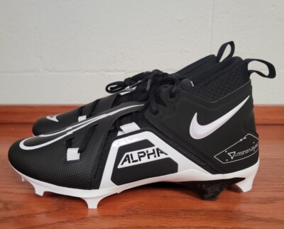 Nike Alpha Menace Pro Mid Football Cleats Black CT6649-001 Mens Size 10 
