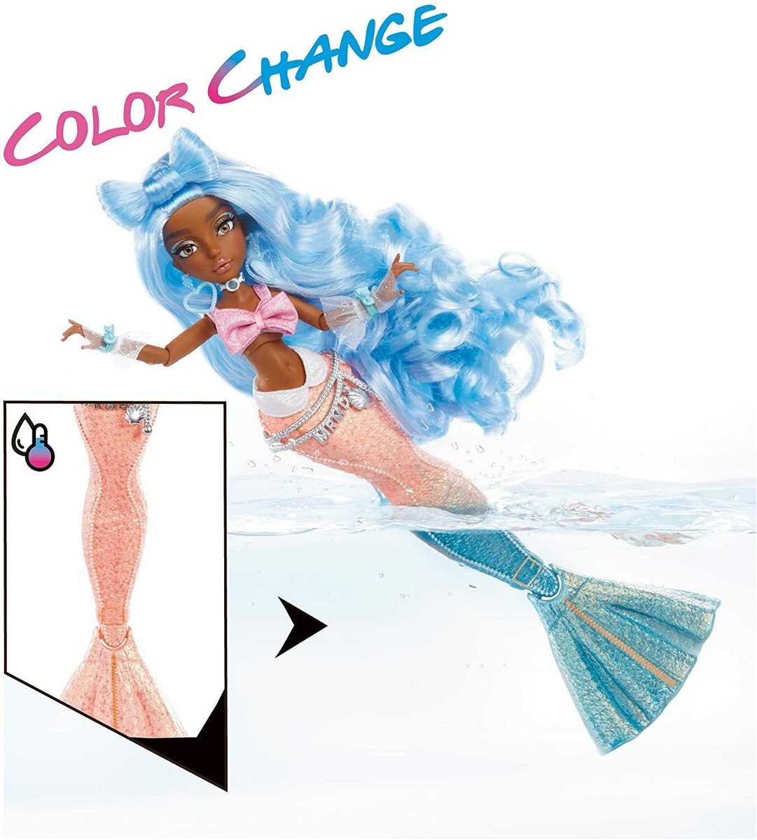Mermaze Mermaidz Color Change Shellnelle Mermaid Fashion Doll | eBay