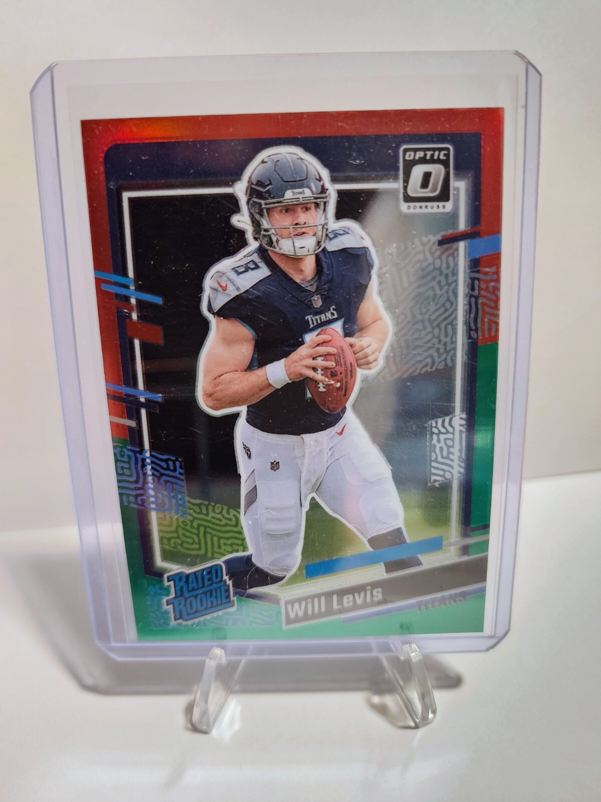 2023 Donruss Will Levis Optic Preview Green Red Prizm Rated Rookie Card RC #397