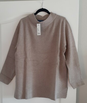 APT 9 Women's Plus XXL Beige Brown Top Knit Pullover Long Sleeves SOFT! NEW