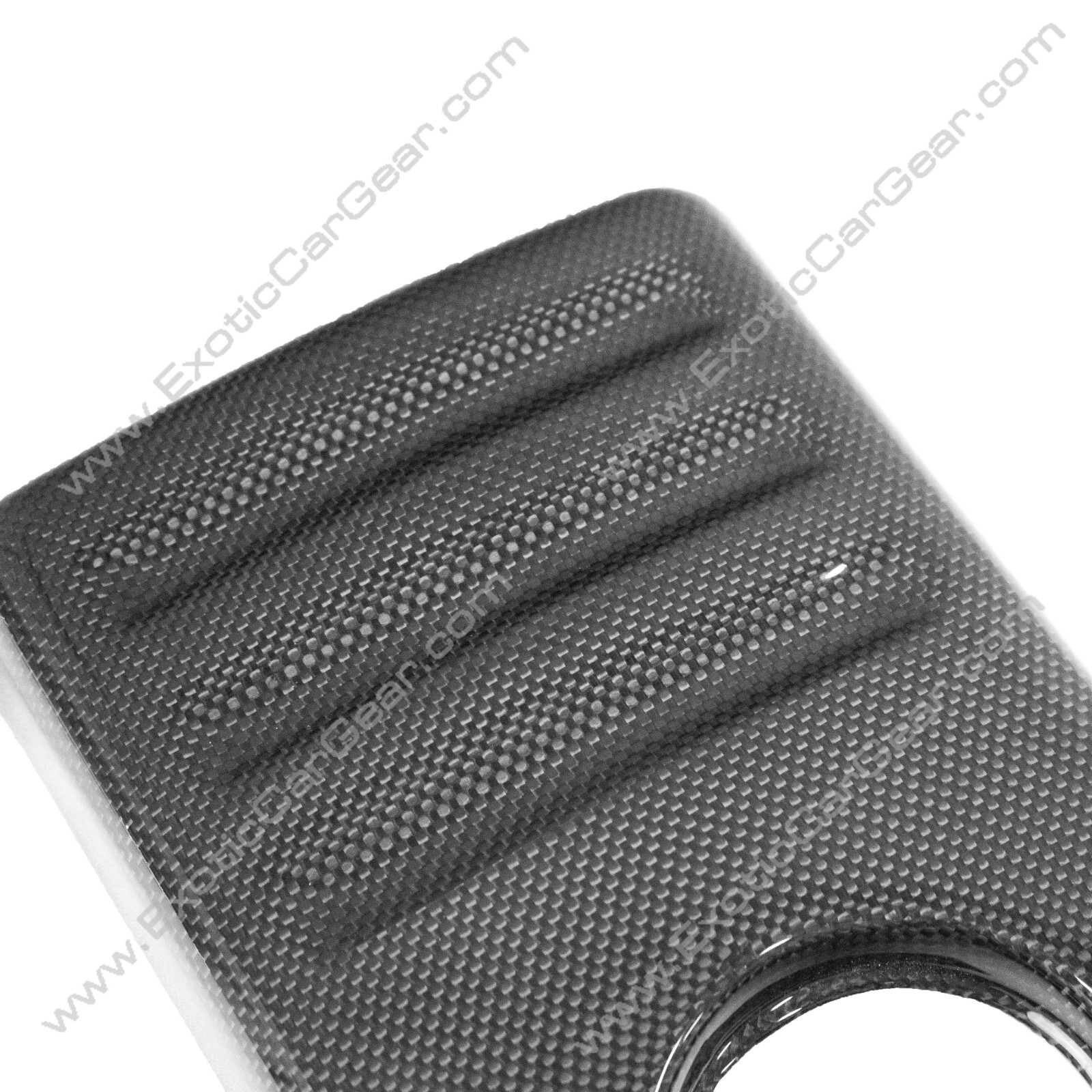 Ferrari F430 Carbon Fiber Coolant Tank Cover - Ribbed Finish