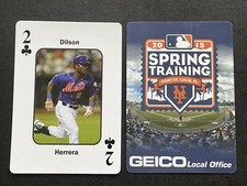 *SCARCE* DILSON HERRERA ~ 2015 NY Mets Spring Training Playing Cards ~ 2 CLUBS