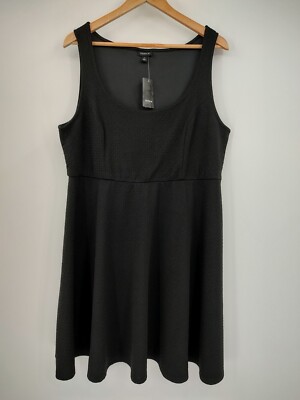 Torrid Dress Women Size 1 14 16 Black Stretch Whimsigoth Grunge Witchy Rock Core