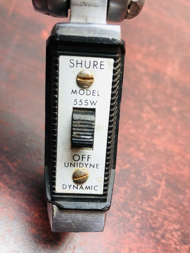 Microfono Vintage Shure 55SW Unidyne Dynamic "Elvis" XLR Pulito Elegante Cromo Satinato - Foto 24 di 24