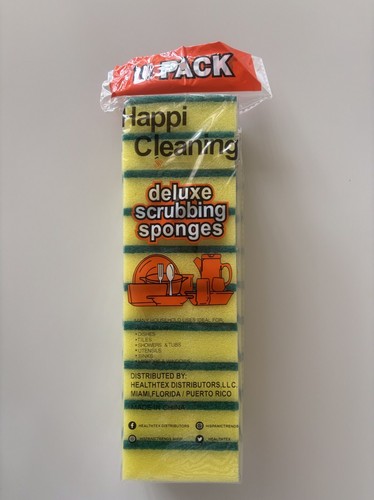 Clean Home Assorted Scrubbing Sponges 10 Pack - 第 1/2 張圖片