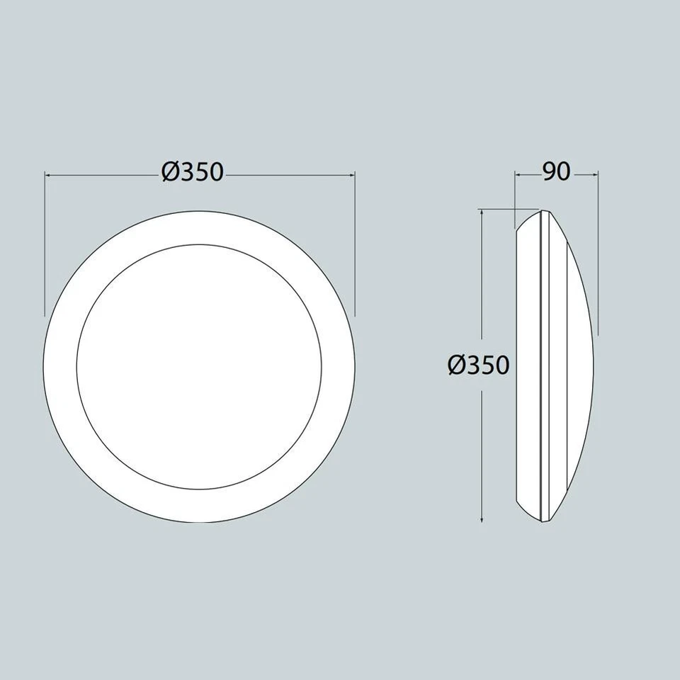 Plafoniera Rotonda Luce da Parete Lampadina LED 2xE27 IP66 Fumagalli Umberta - Immagine 2 di 2