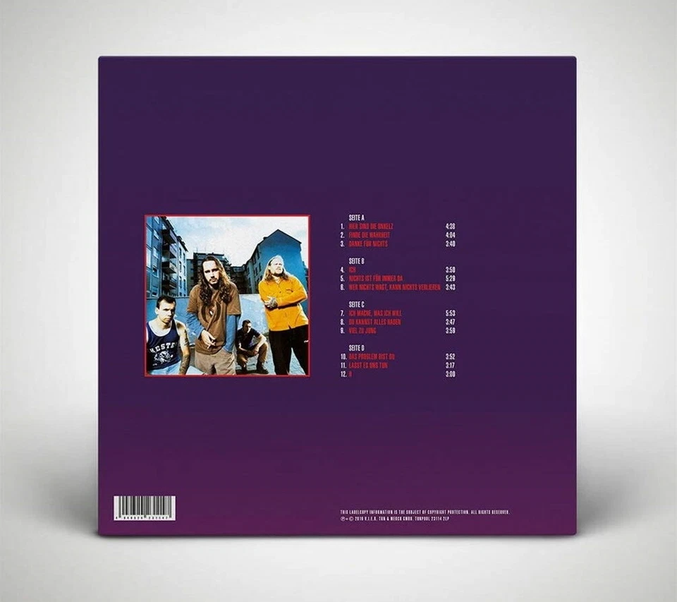 Böhse Onkelz Hier sind die Onkelz 2LP Vinyl Gatefold 2021 TONPOOL 23114 2LP - Bild 2 von 2