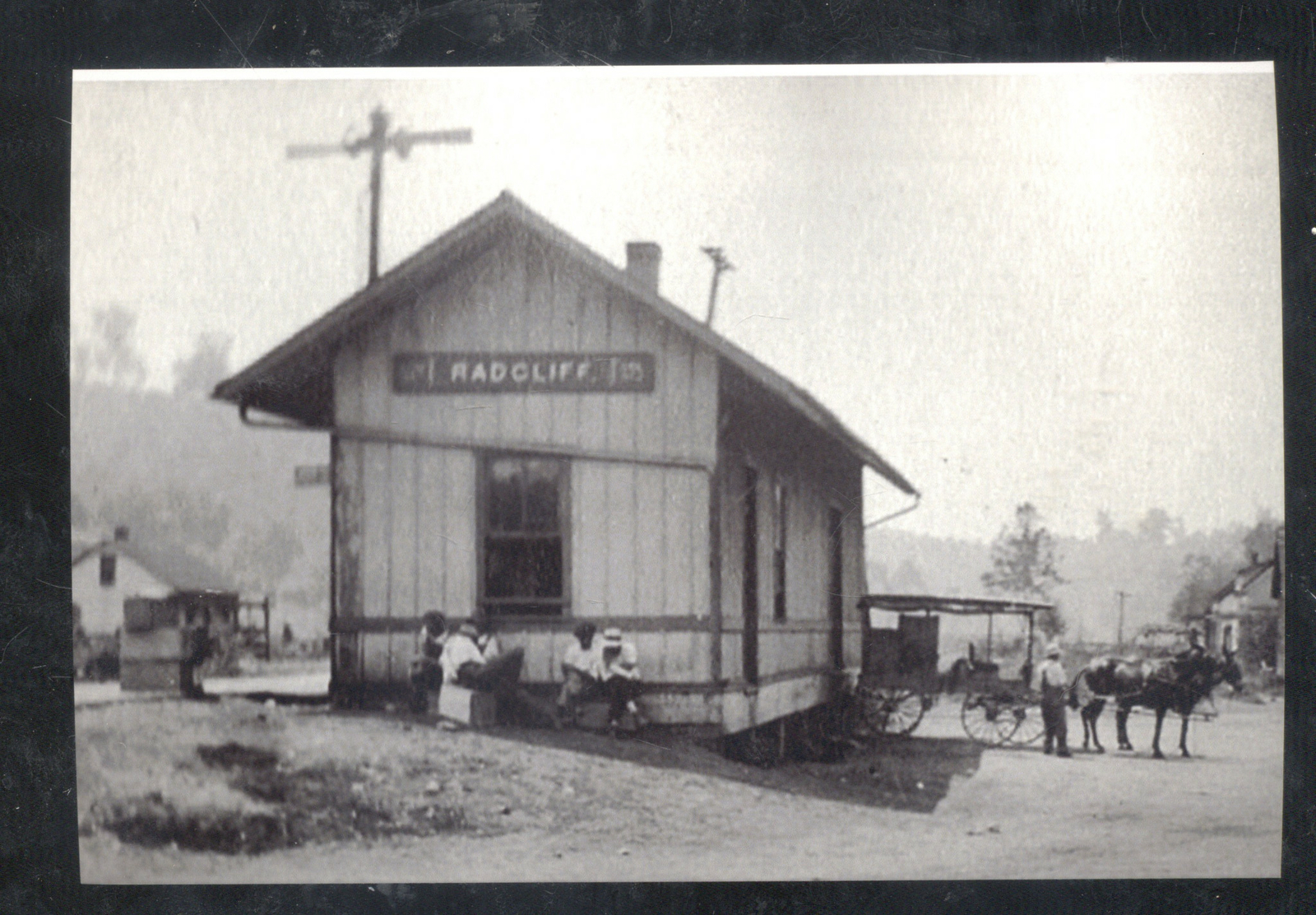 REAL PHOTO RADCLIFF OHIO RAILROAD DEPOT TRAIN STATION POSTCARD COPY eBay