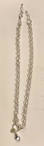 ❤️Auténtico Collar de Cadena Rolo Origami Plata 18-20" Retirado Grueso Pesado❤️ - Imagen 2 de 5