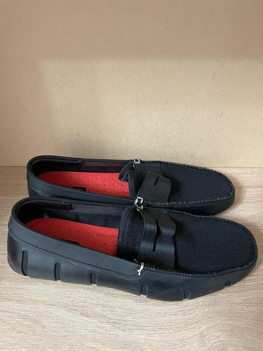 MEN'S SWIMS BLACK PENNY LOAFER Size 9 - Picture 12 of 14