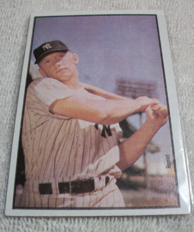 1989 Bowman Replica Baseball Card of Mickey Mantle 1953  New York Yankees