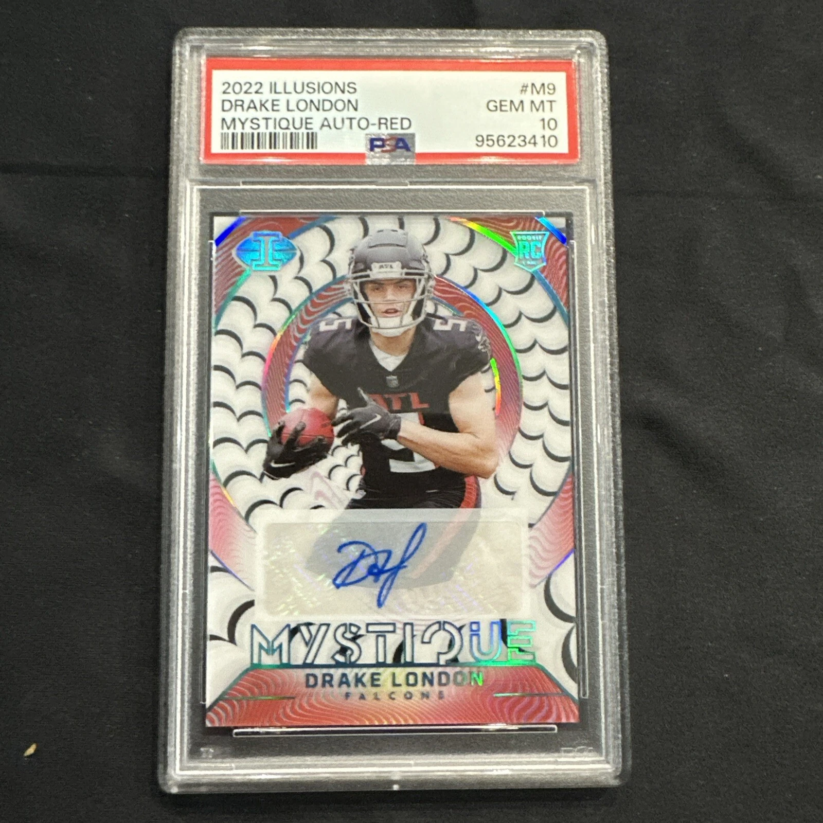 Drake London Panini Illusions Mystique Autographs #M9 Red